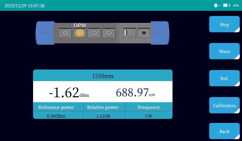 compteur de puissance optique