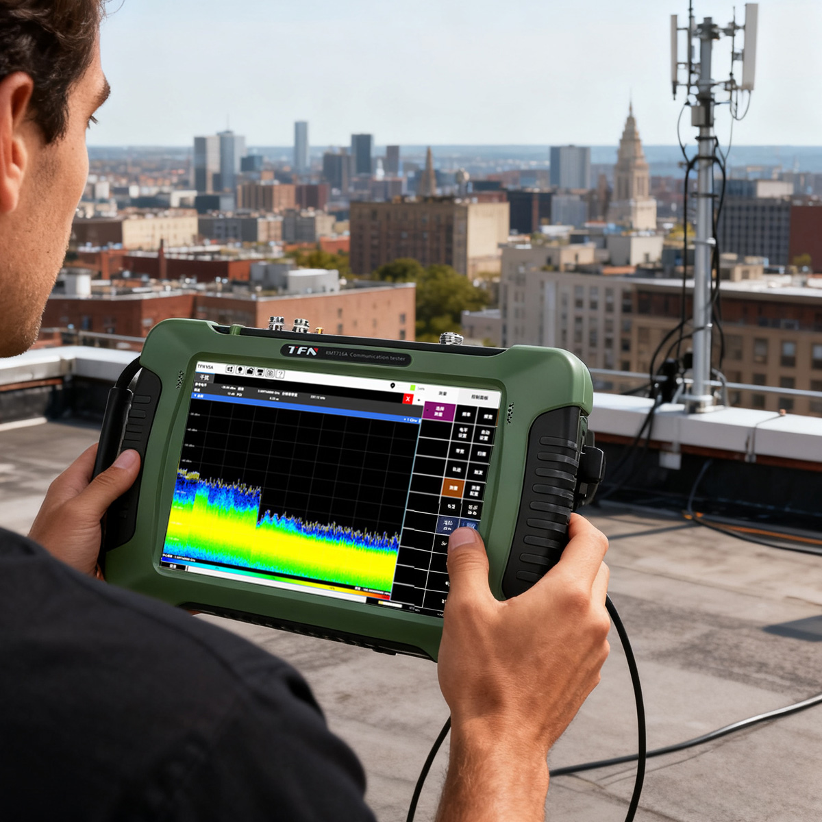 TFN RMT spectrum analyzer in field