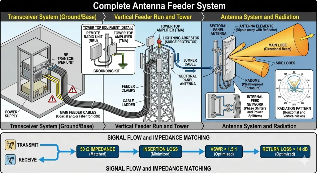 antenna feeder system