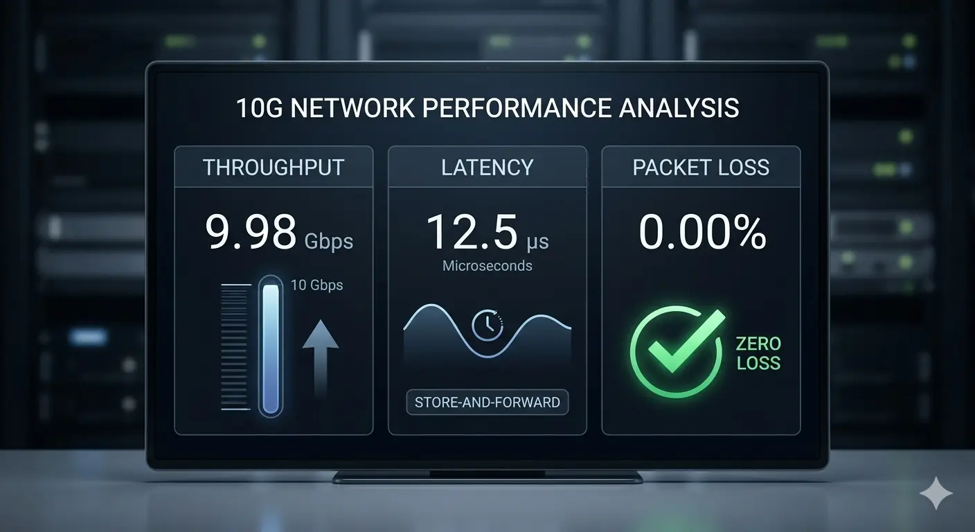 10G Network Performance Testing: Throughput, Latency, and Packet Loss Analysis