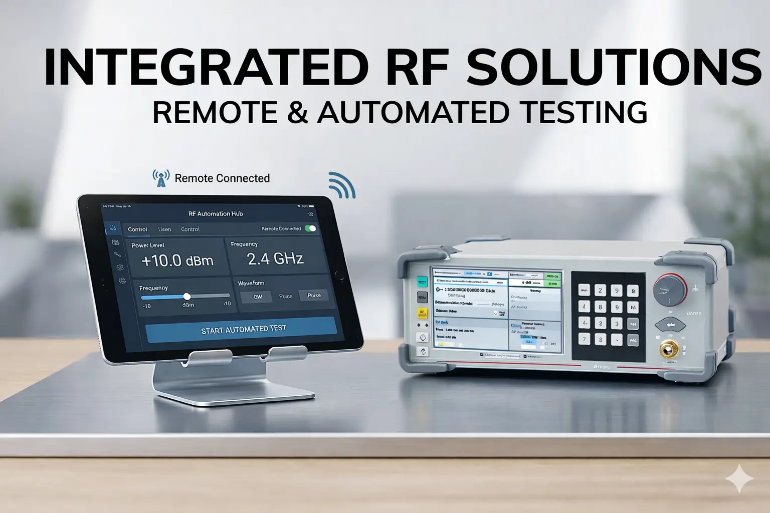 Next-Level RF Testing with Remote Control and Automated Signal Generator Solutions