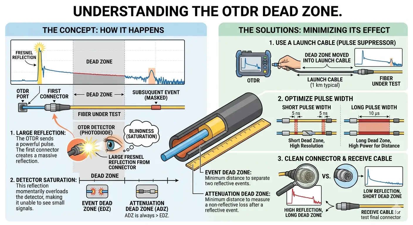 What Are OTDR Dead Zones? How to Avoid Them?